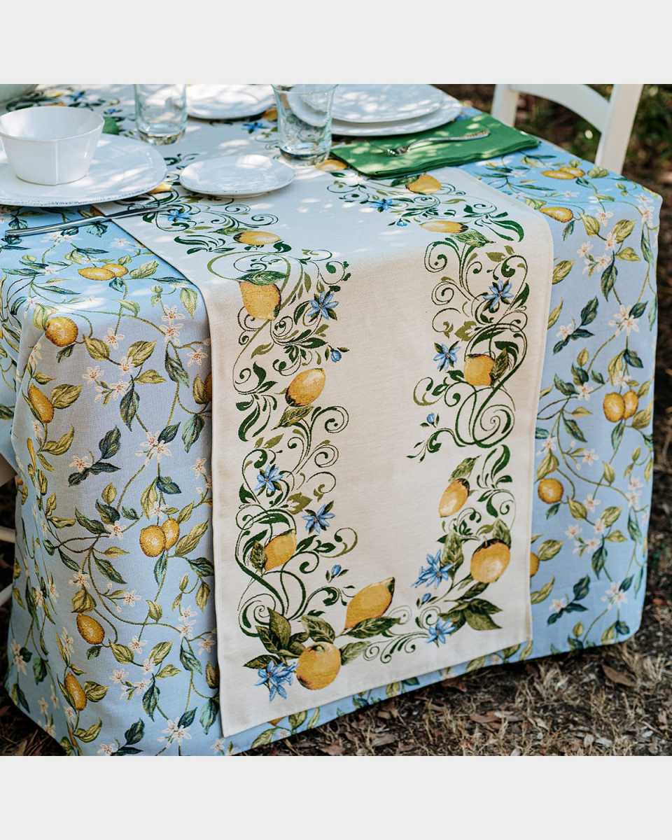 Tavola Lemons Runner, 106" x 20"